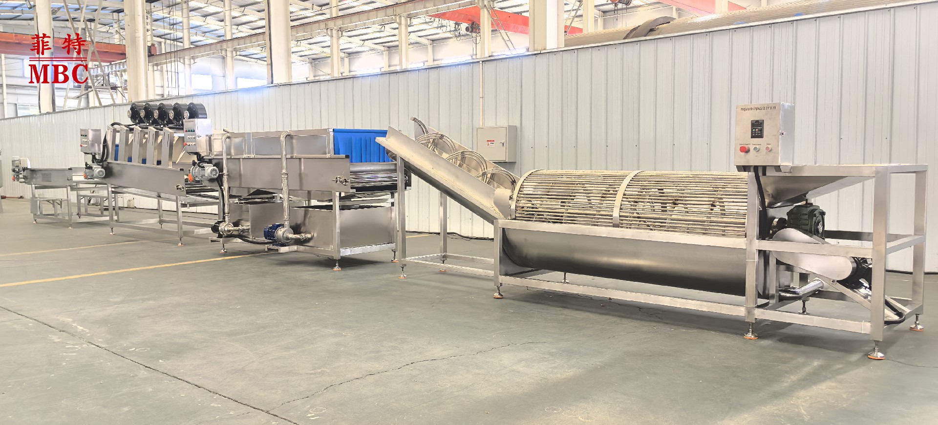 Cassava washing and drying production line